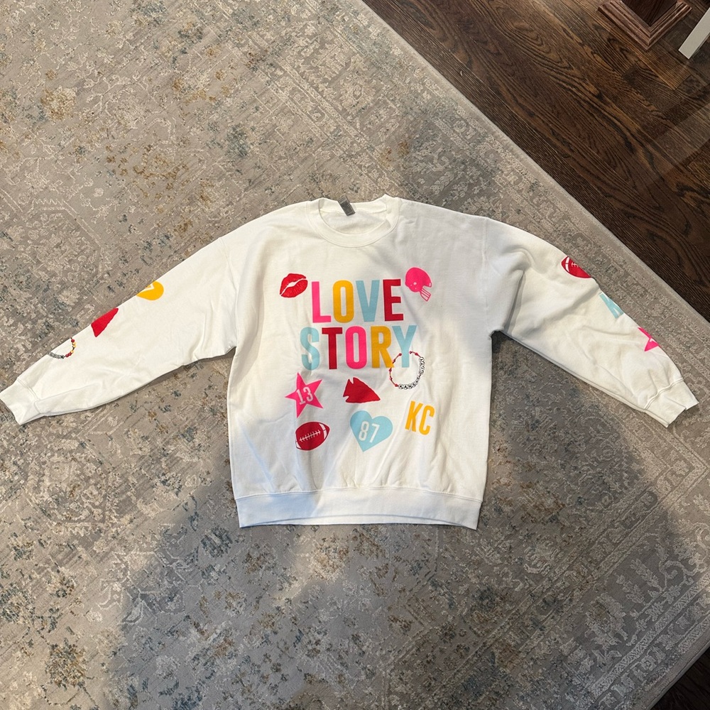 NWOT Taylor Swift / Travis Kelce Love Story Sweatshirt